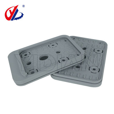 160*115*17mm 상부 흡수판 정밀 CNC 기계를 위한 단계와 함께 고무 패드