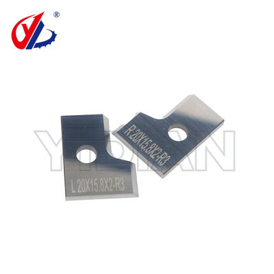 20X15.8X2mm 텅스텐 탄화물 지표 블레이드 / CEHISA Edge Bander 스크래핑 블레이드